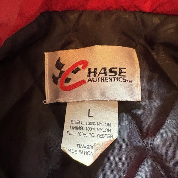 Vintage 1998 Nascar 50th Anniversary Chase Authentics Puffer Jacket Mens Large - Picture 5 of 7
